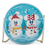 Bolso loungefly disney minnie y mickey muecos de nieve